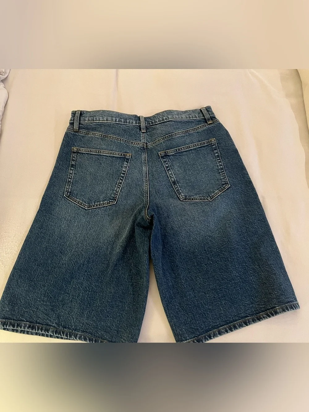 Loft Riveted Denim Bermuda Shorts - Picture 2 of 5